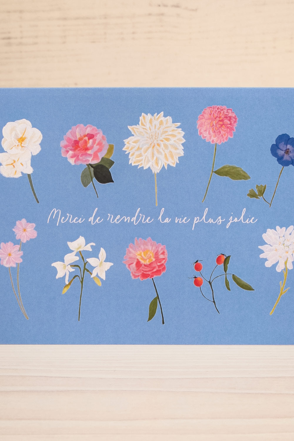 CARTE - LA VIE PLUS JOLIE FLEUR close-up