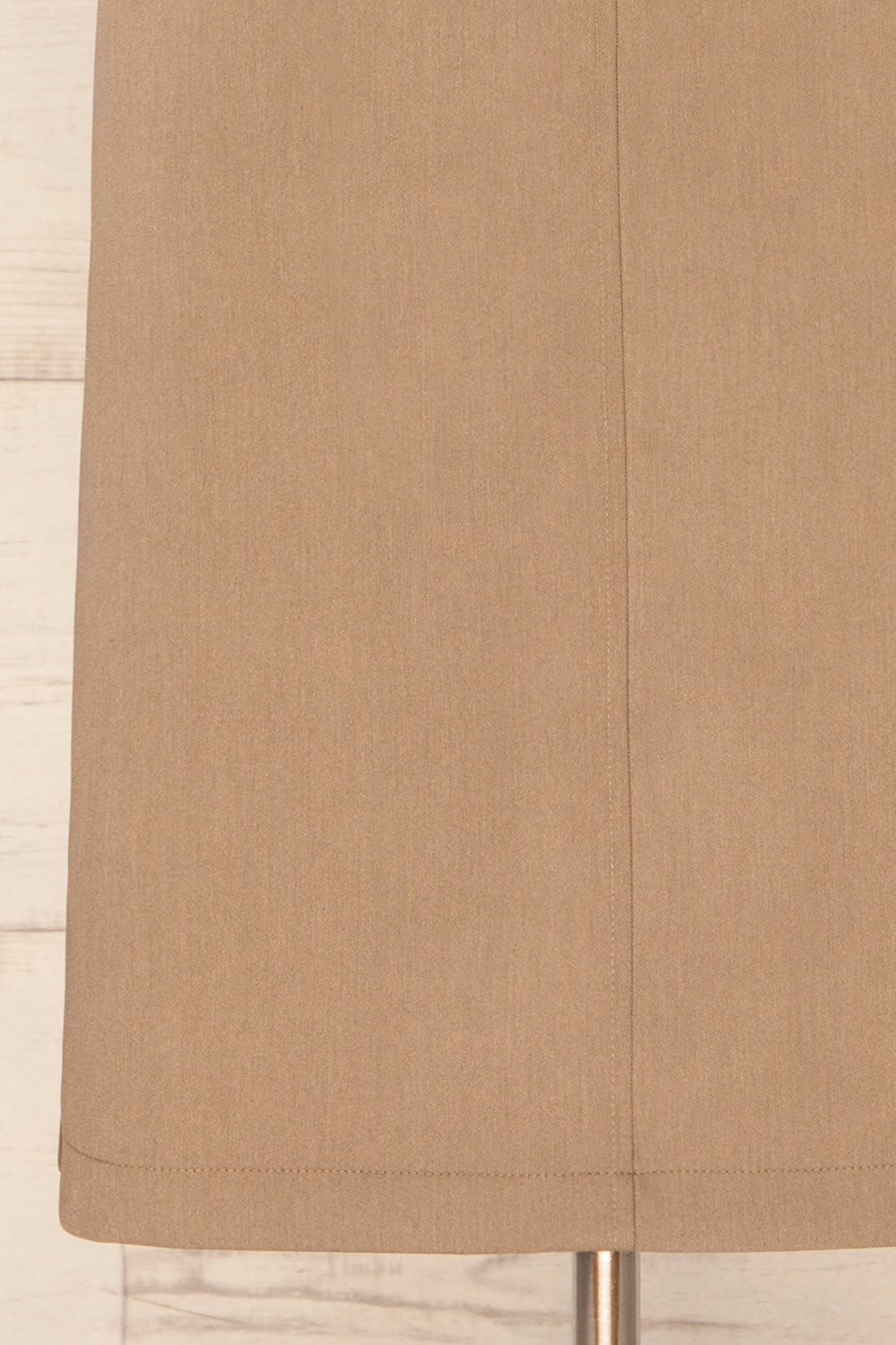 Lacombe Taupe A-Line Midi Skirt | La petite garçonne bottom