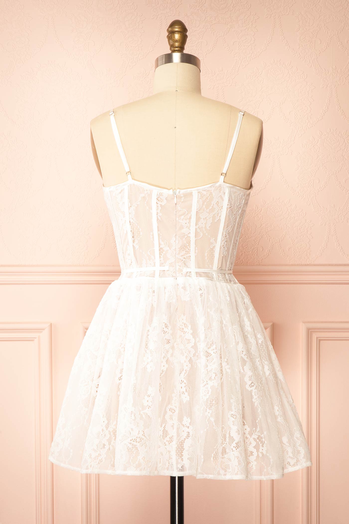 Laliette Short A-Line Lace Dress | Boudoir 1861 back view
