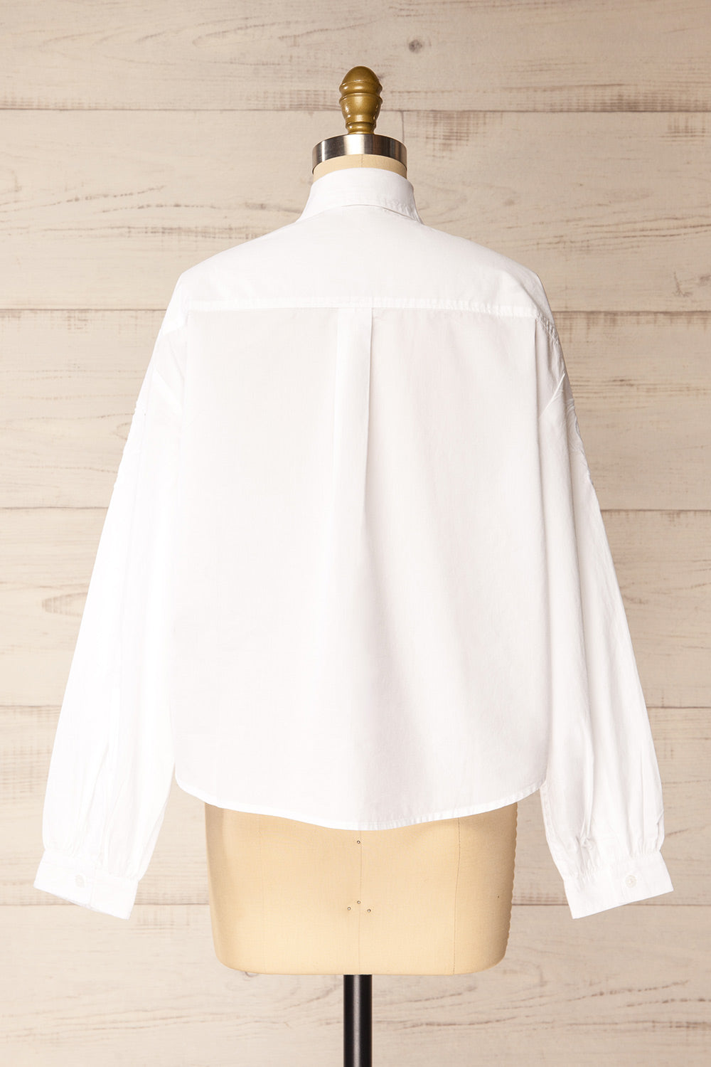 Laredo White Shirt with Openwork Details | La petite garçonne back view