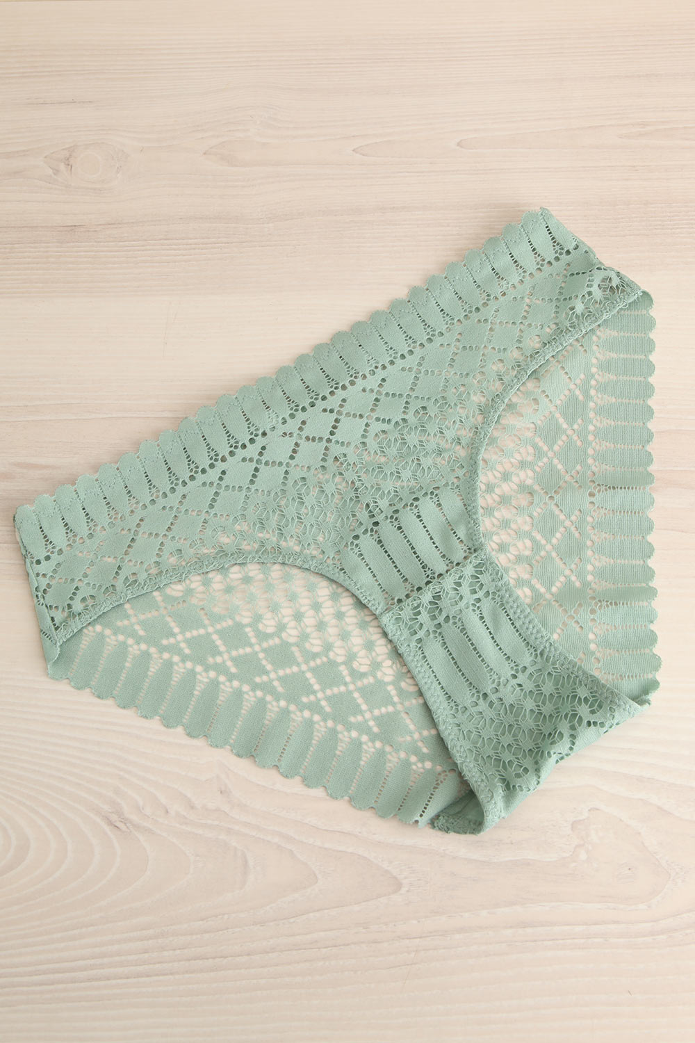 Larvik Sage Lace Underwear | La petite garçonne flat