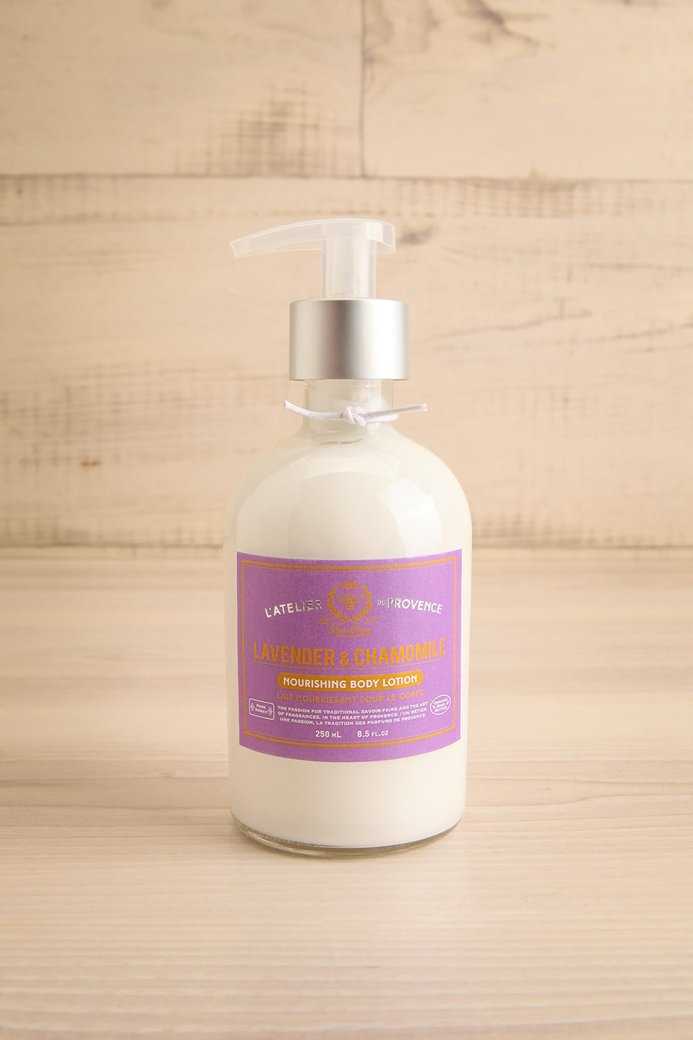 Lavende & Chamomile | Body Lotion by L'Atelier de Provence / maison garçonne bottle