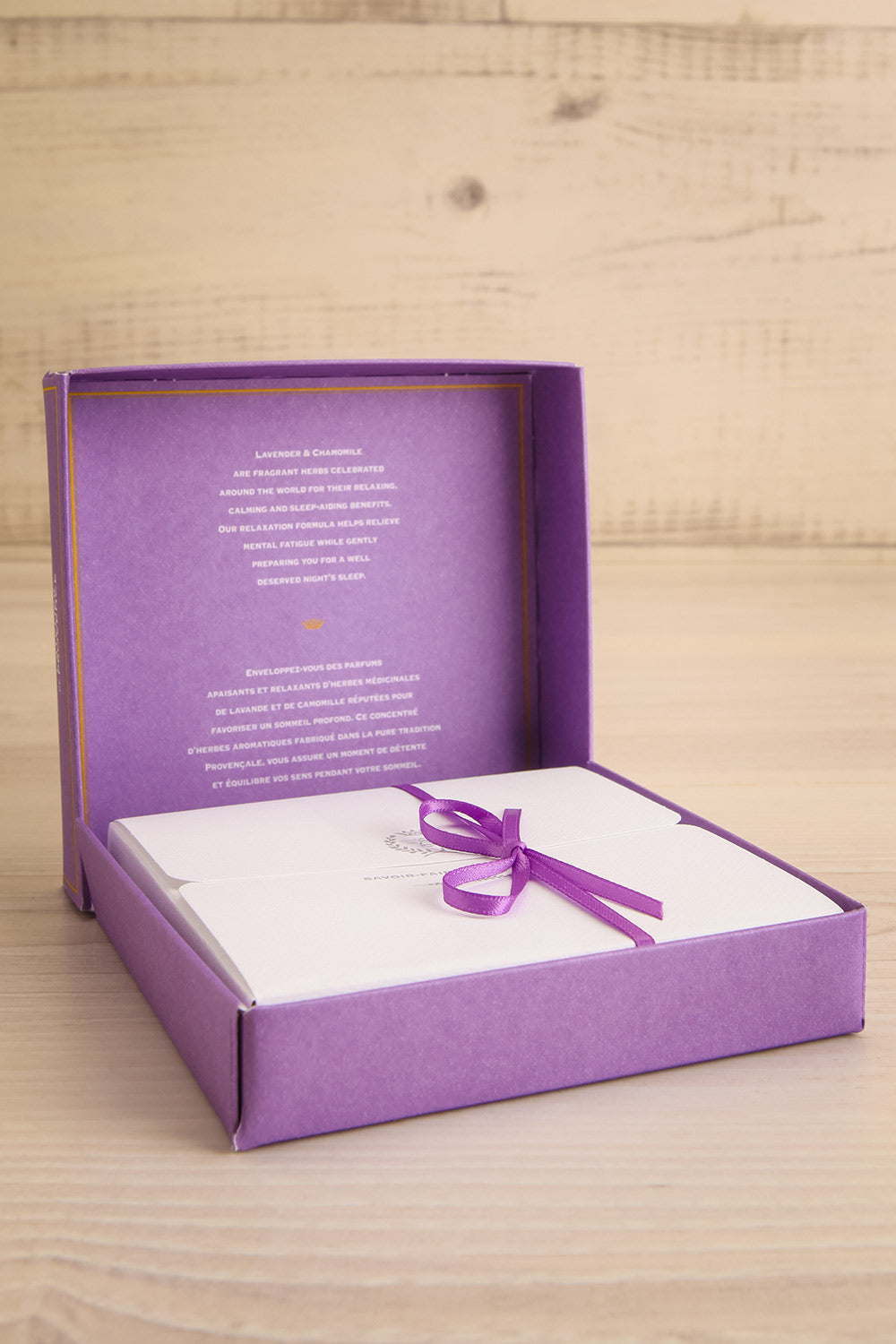 Lavande & Camomille | Cire Parfumee / maison garçonne box open