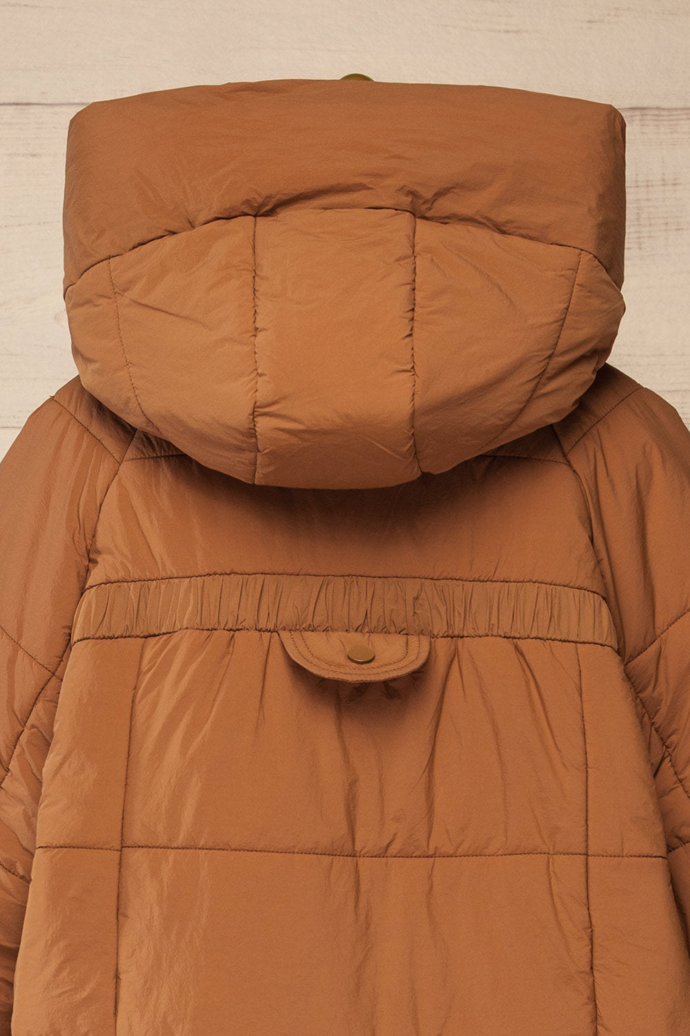 Lazio Brown Long Oversized Coat | La petite garçonne back