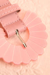Lestrange Pink Faux Leather Belt w/ Resin Buckle | Boutique 1861 flat close-up
