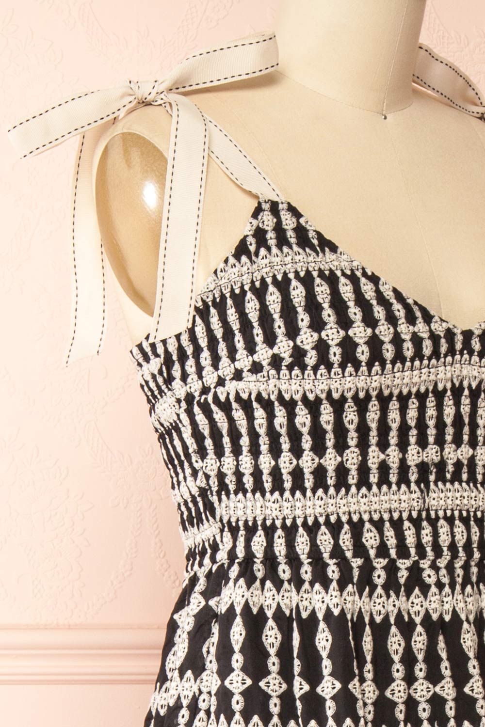 Lexane Long Patterned Dress with Pockets | Boutique 1861 side