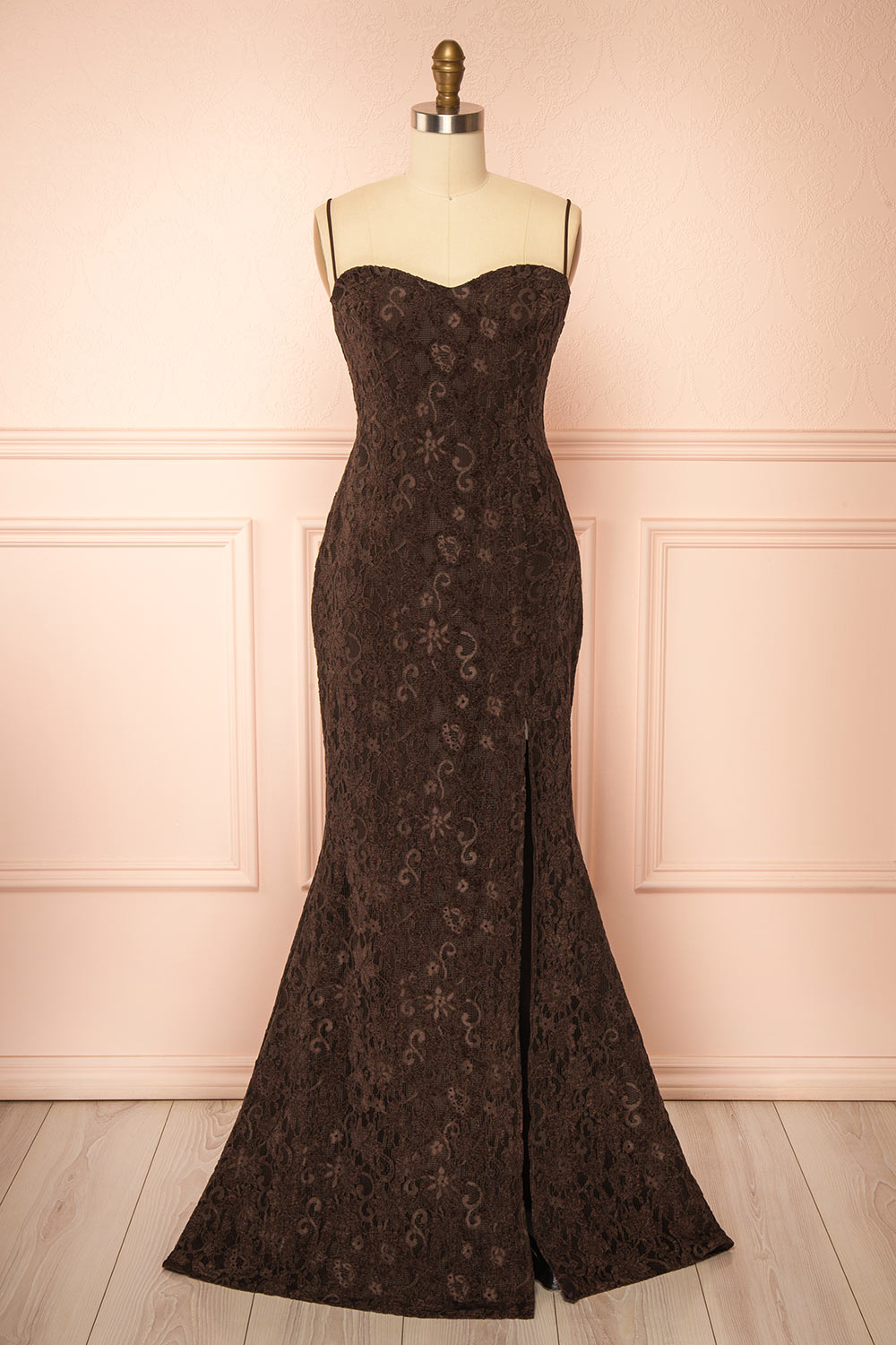 hypnotic lace trim mini dress Hypnotic Lace Trim Mini Dress main image 0