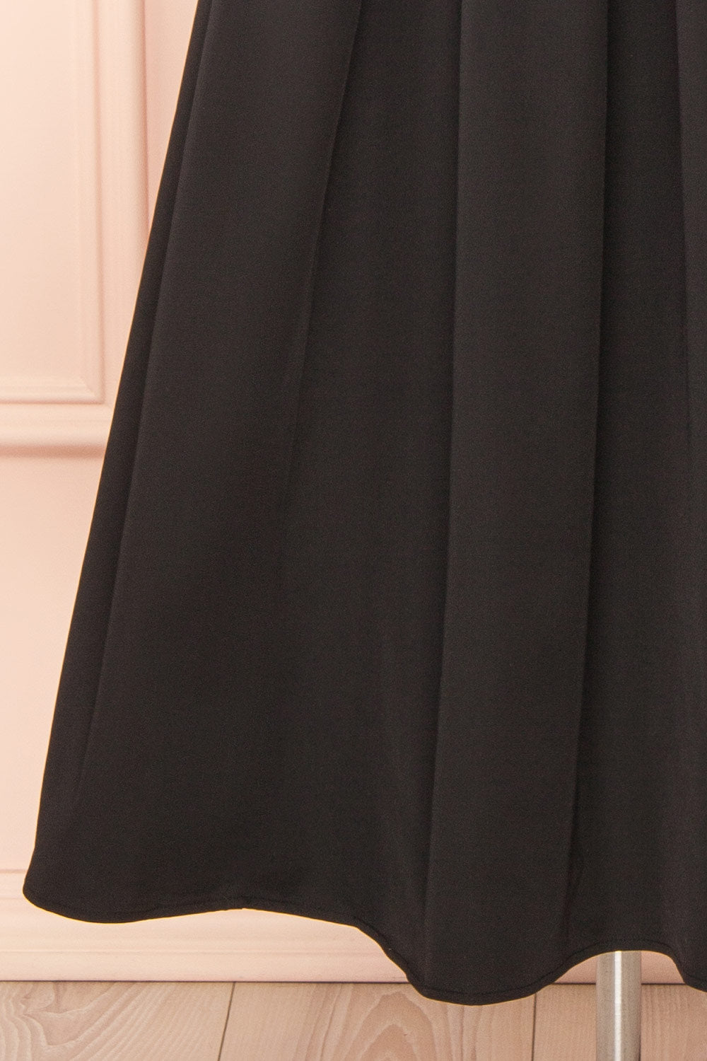 Lindsay Midi Strapless Dress with Draped Bodice | Boutique 1861 bottom