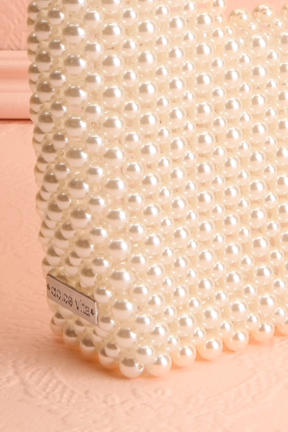 Linzy Pearl Handbag with Removable Strap | Boudoir 1861 side