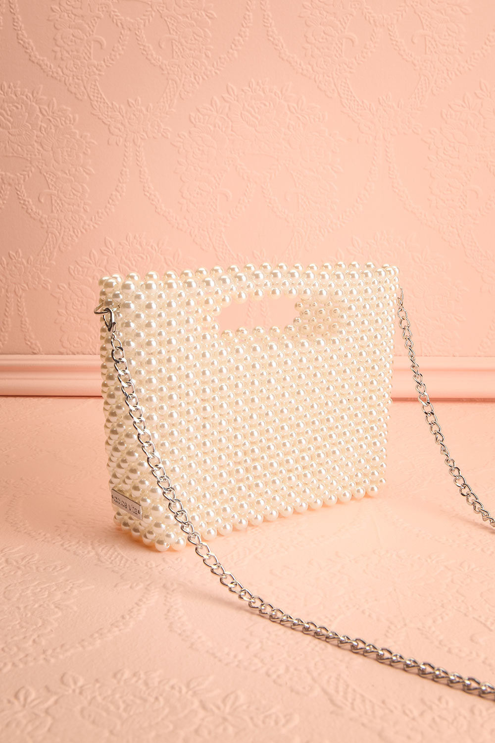 Linzy Pearl Handbag with Removable Strap | Boudoir 1861 strap view