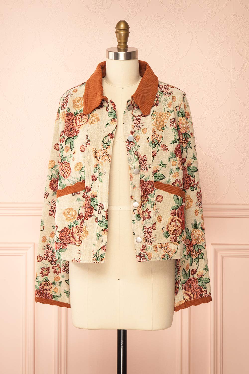 Lismore Floral Jacquard Jacket | Boutique 1861 open view