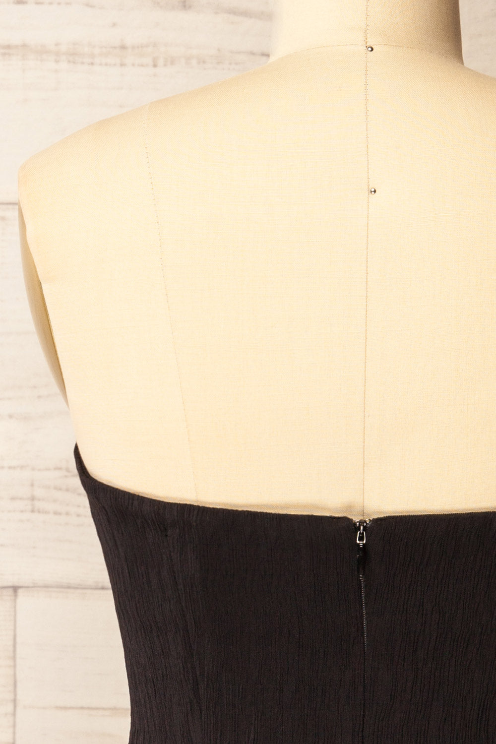 Lithgow Mini Strapless Black Dress | La petite garçonne back