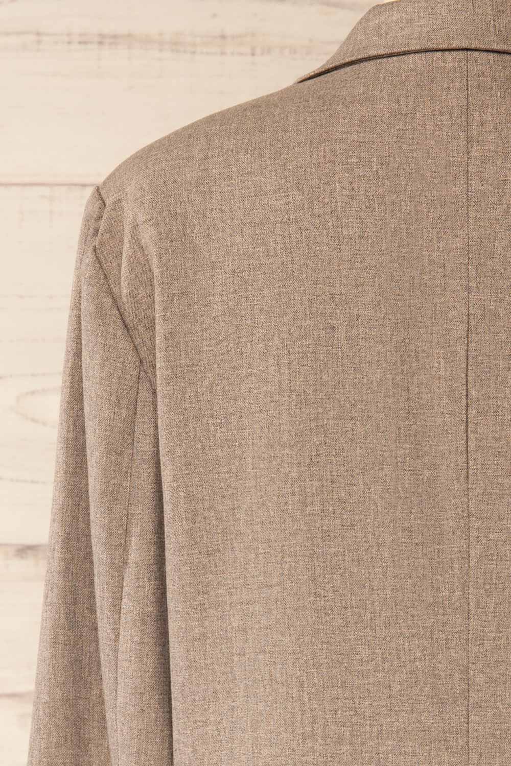Livourne Oversized Grey Blazer | La petite garçonne back