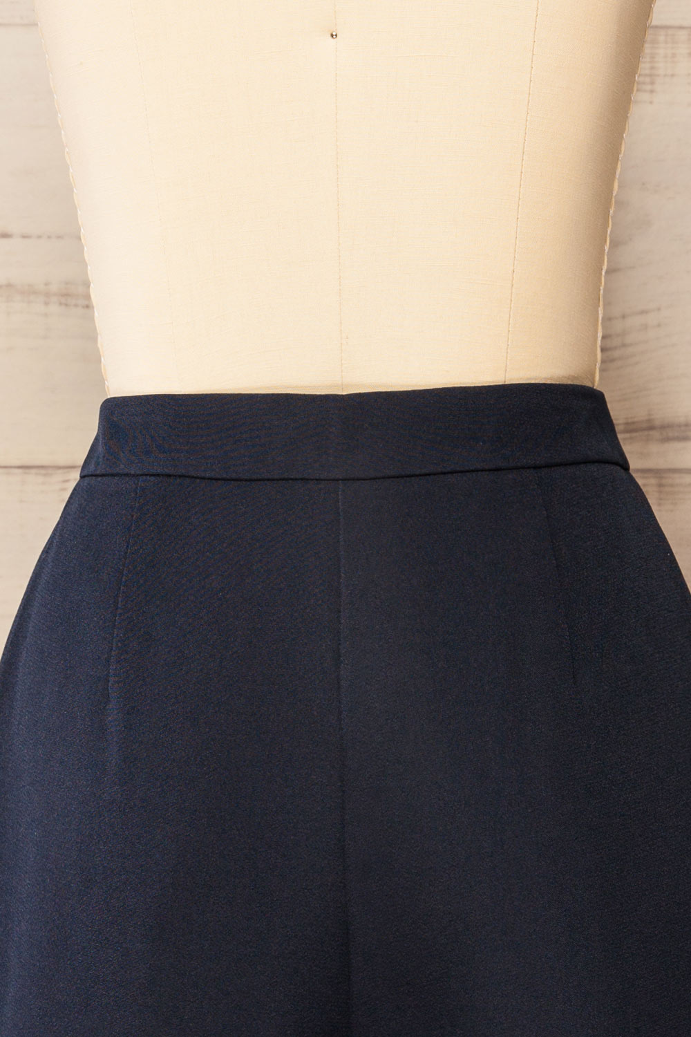 Lonsdale Navy High-Waisted Shorts w/ Pockets | La petite garçonne back