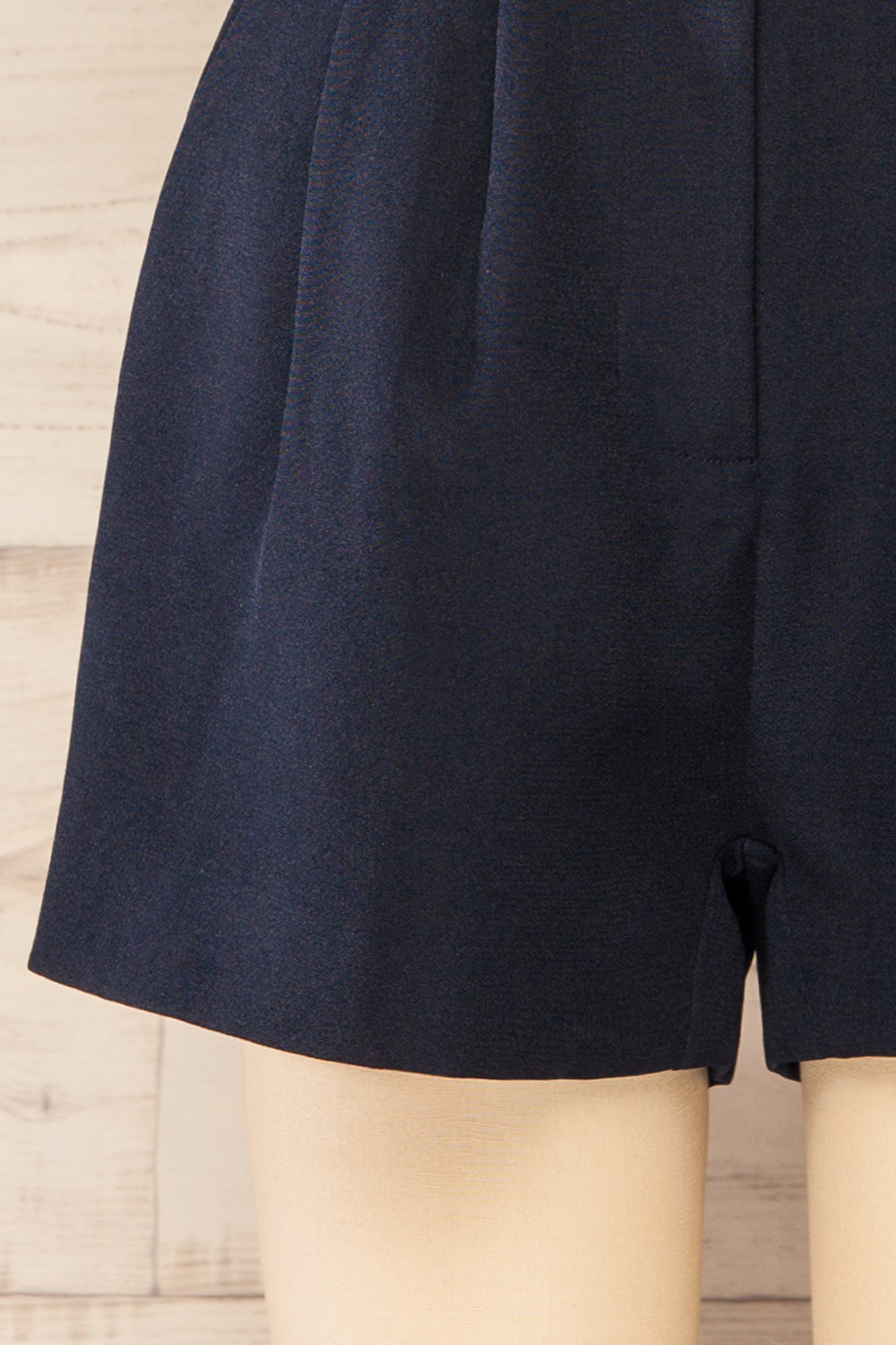 Lonsdale Navy High-Waisted Shorts w/ Pockets | La petite garçonne bottom