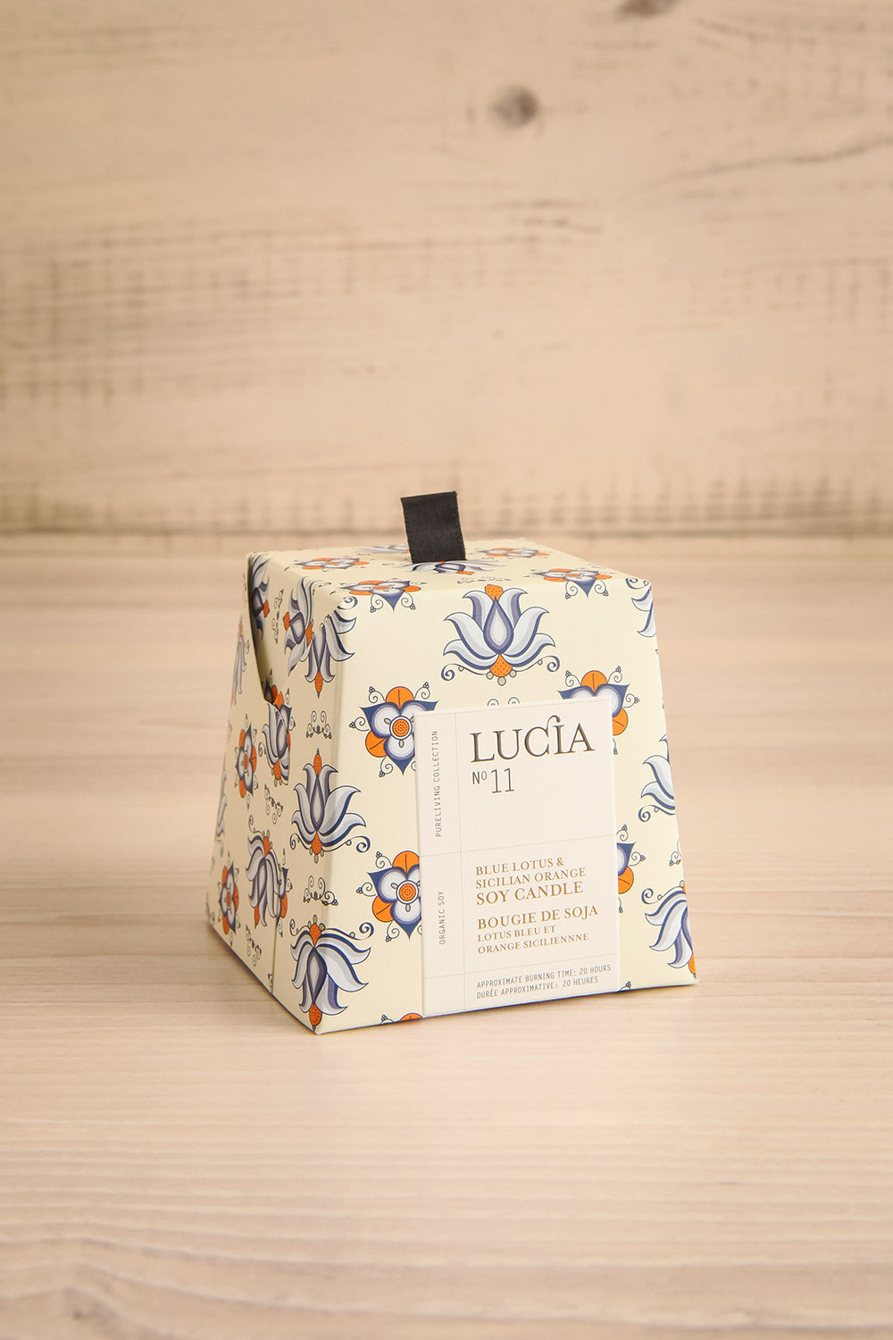 Blue Lotus and Sicilian Orange Candle by Lucia - 2 Options | Maison garçonne small box