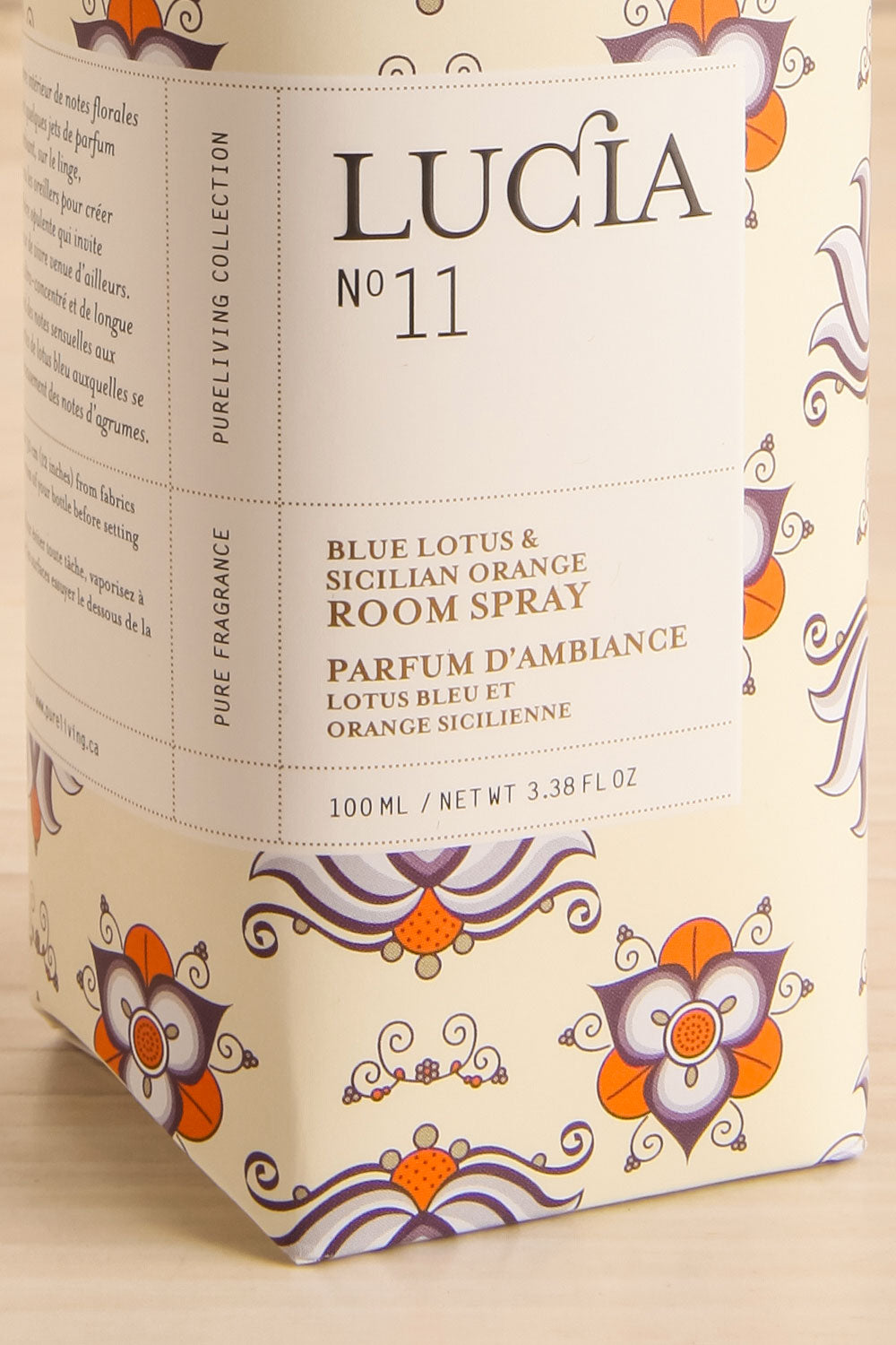 Blue Lotus and Sicilian Orange Room Spray by Lucia | Maison garçonne box close-up