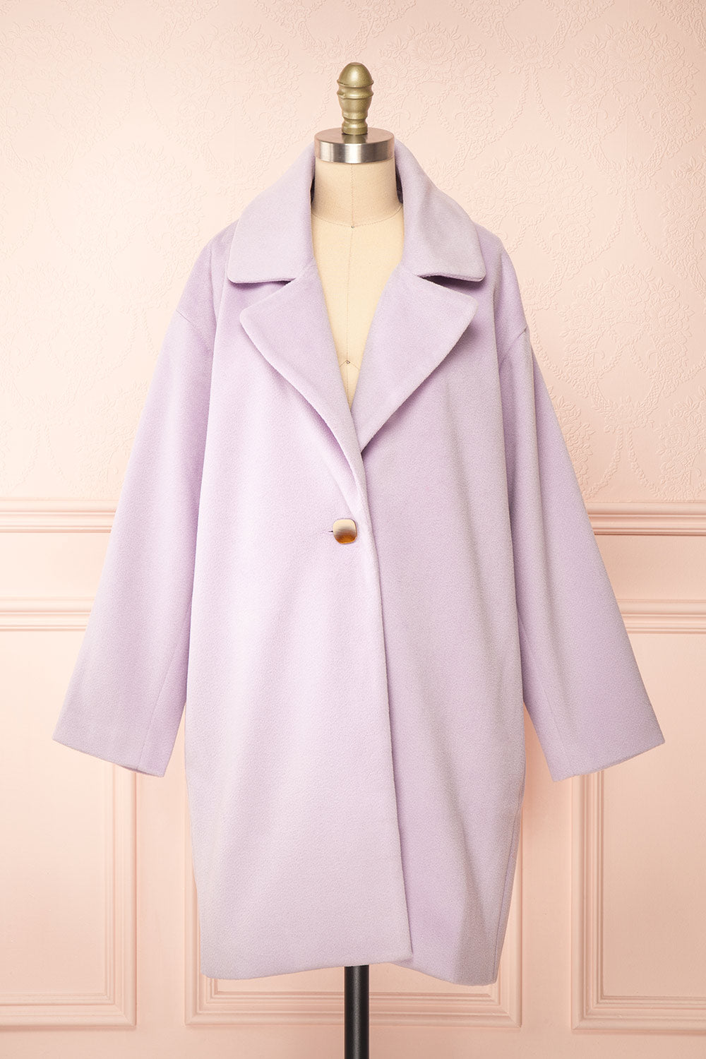 Louanne Lilac Felt Coat | Boutique 1861 front view