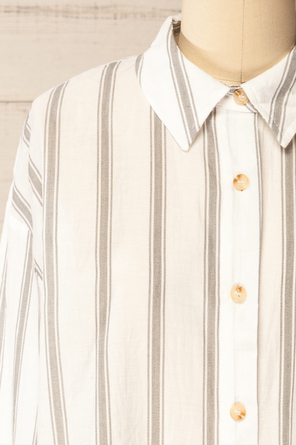 Loubinette Oversized Striped Shirt | La petite garçonne front