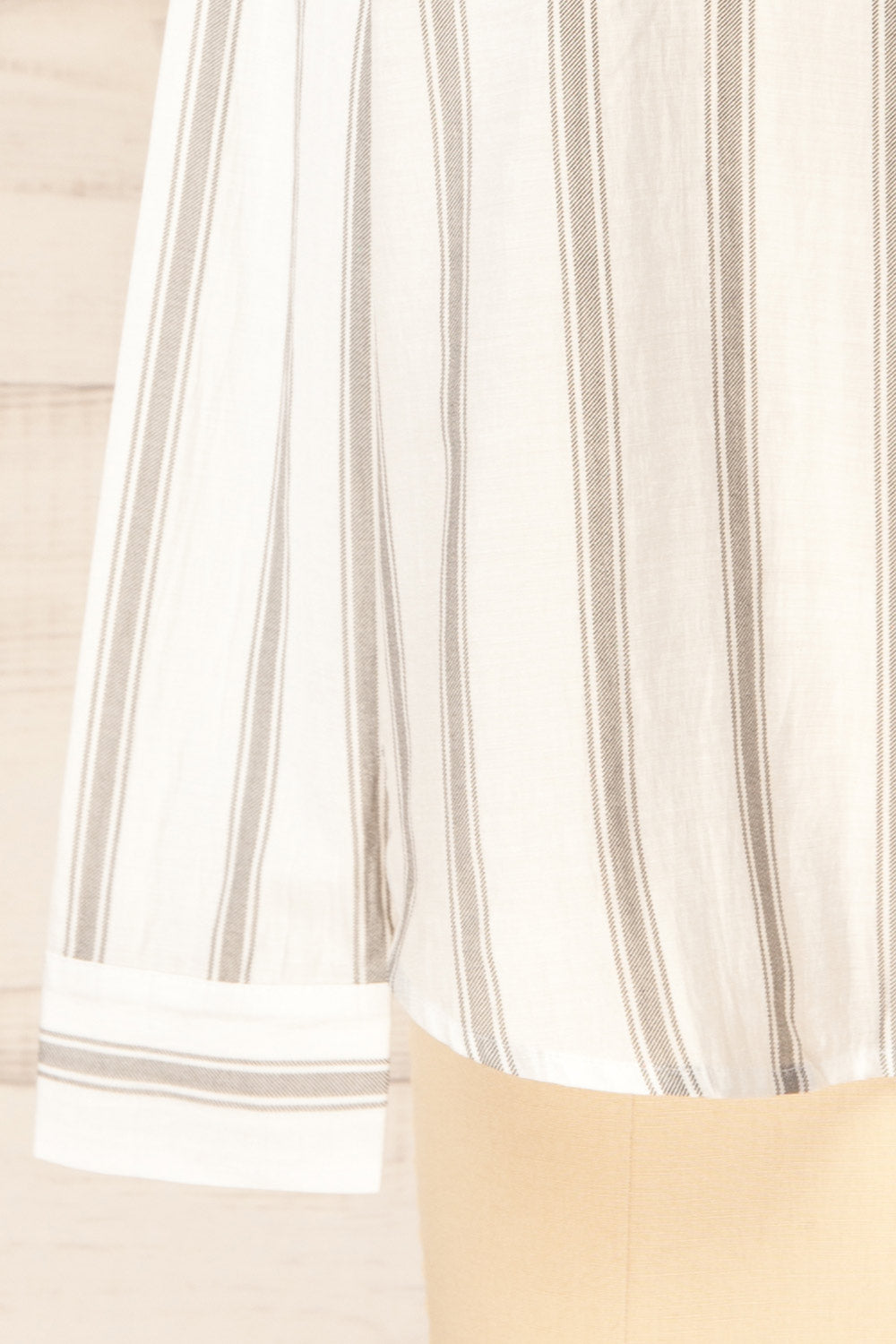 Loubinette Oversized Striped Shirt | La petite garçonne sleeve