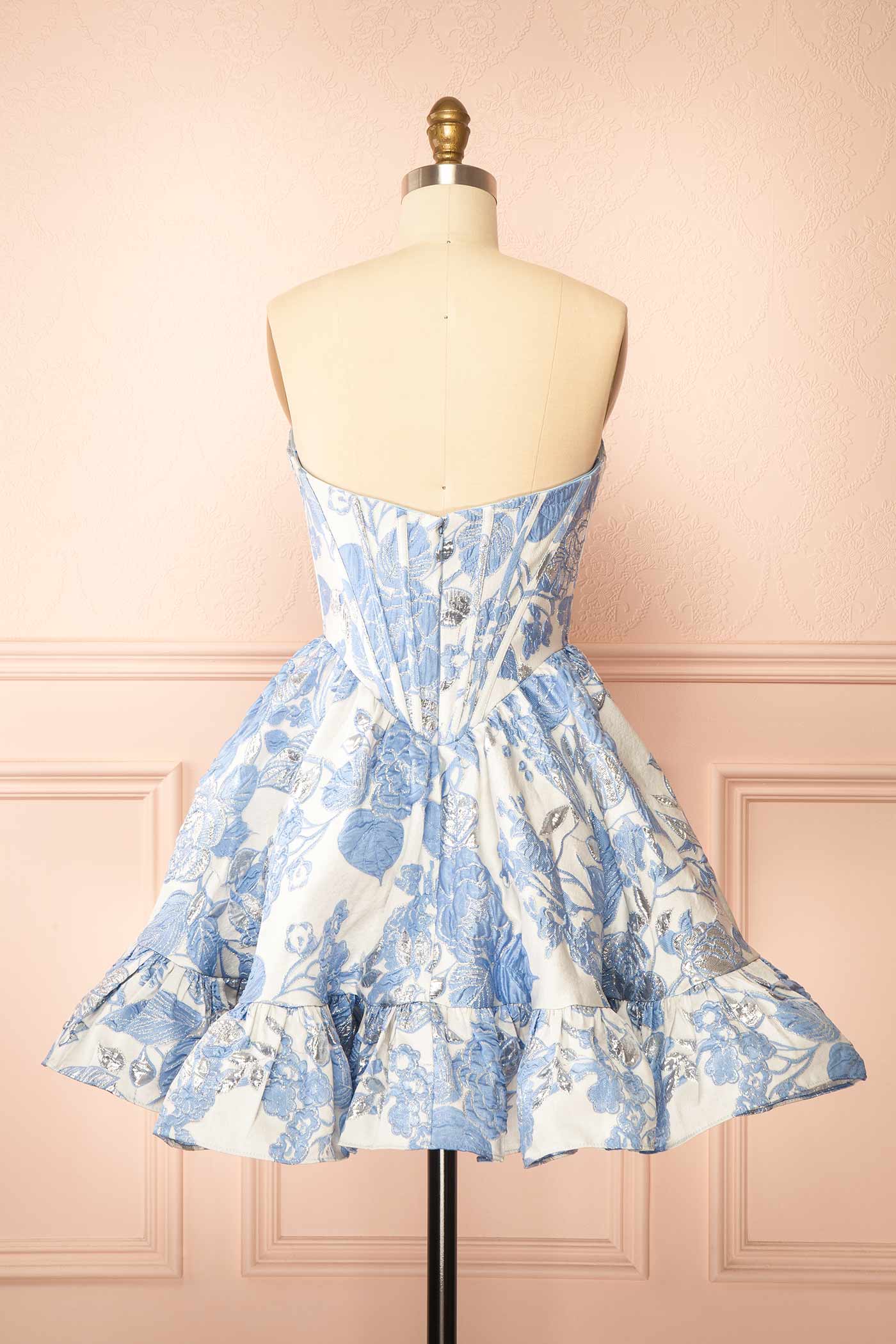 Louisianne Mini Jacquard Corset Dress | Boutique 1861 back