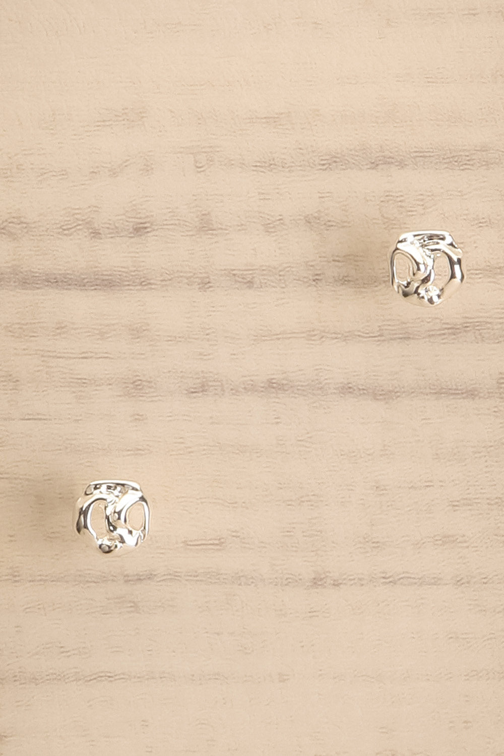 Lucai Silver Organic Stud Earrings | La petite garçonne