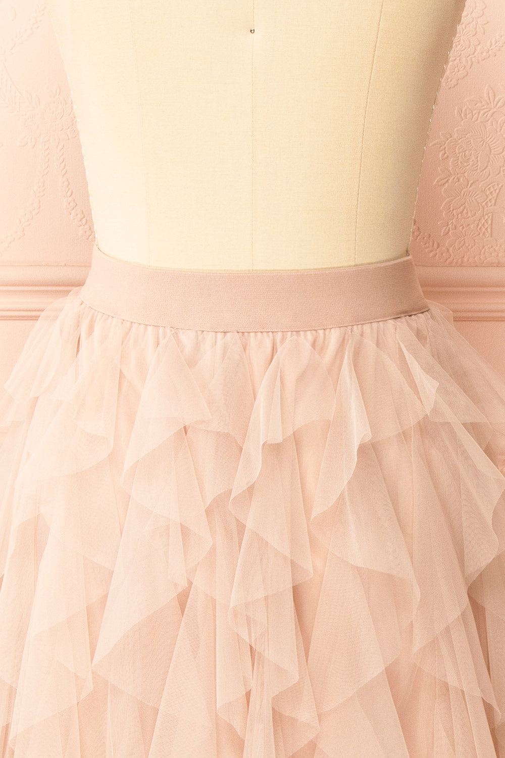 Lysis Ruffled Pink Low Cut Skirt | Boutique 1861 back