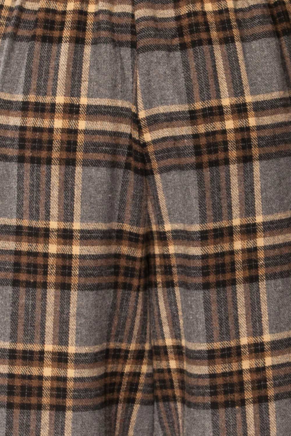 Machermo Plaid Wide Leg Pants | La petite garçonne fabric