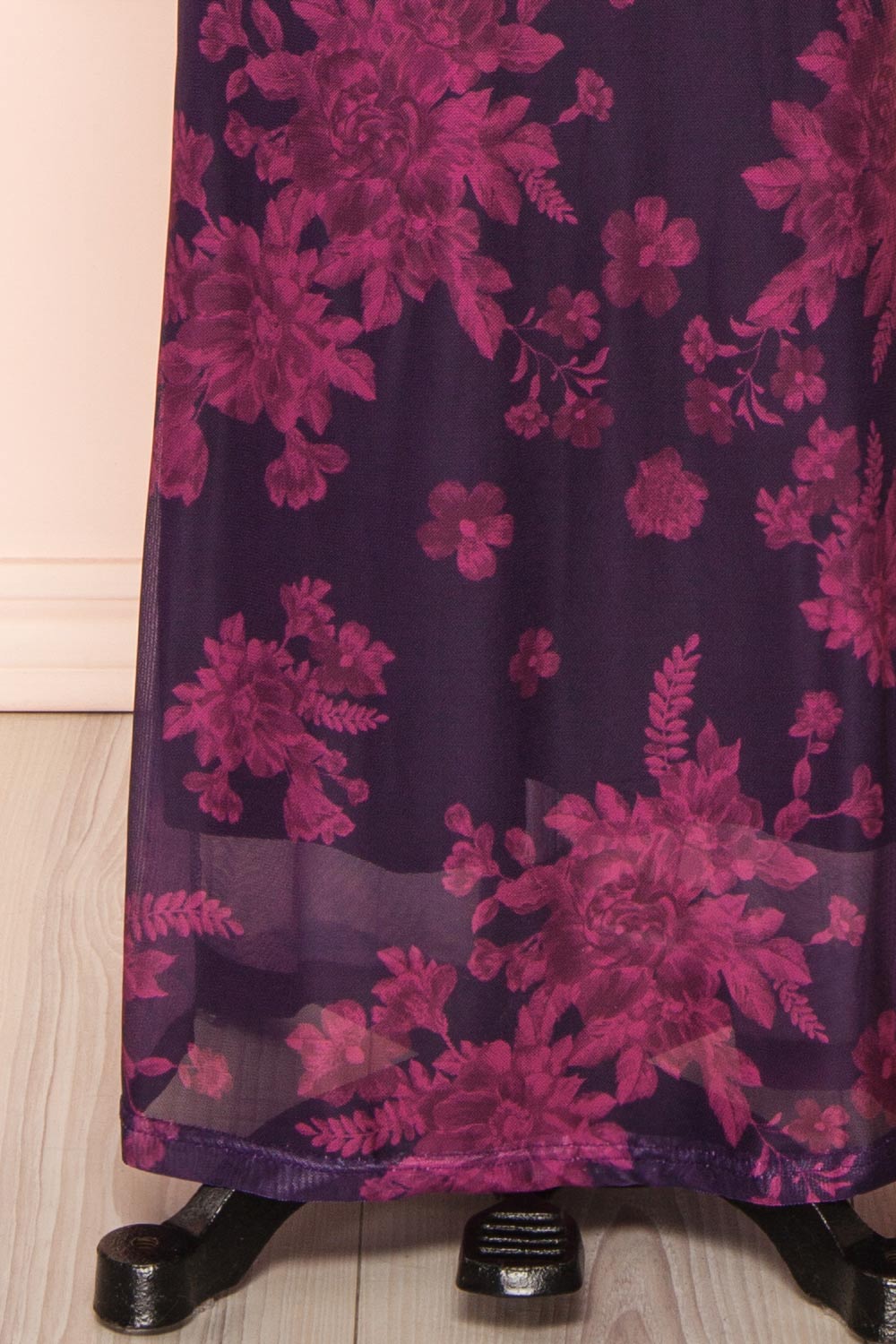 Madelief Floral Maxi Dress w/ Lace-Up Details | Boutique 1861 bottom