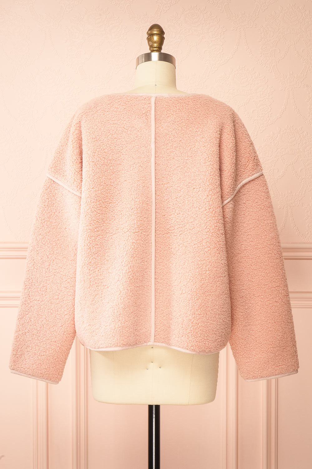 Madja Pink Oversize Curly Jacket | Boutique 1861 back view