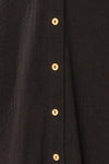 Maelle Black Midi Shirt Dress w/ Tied Neckline | La petite garçonne  fabric