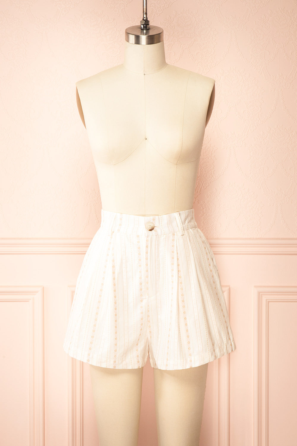 Mahito High-Waisted Patterned Shorts | Boutique 1861 front view