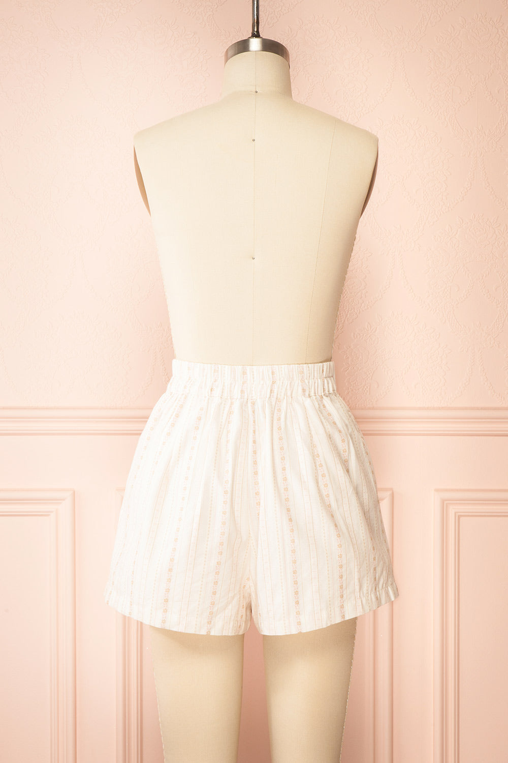 Mahito High-Waisted Patterned Shorts | Boutique 1861 back view