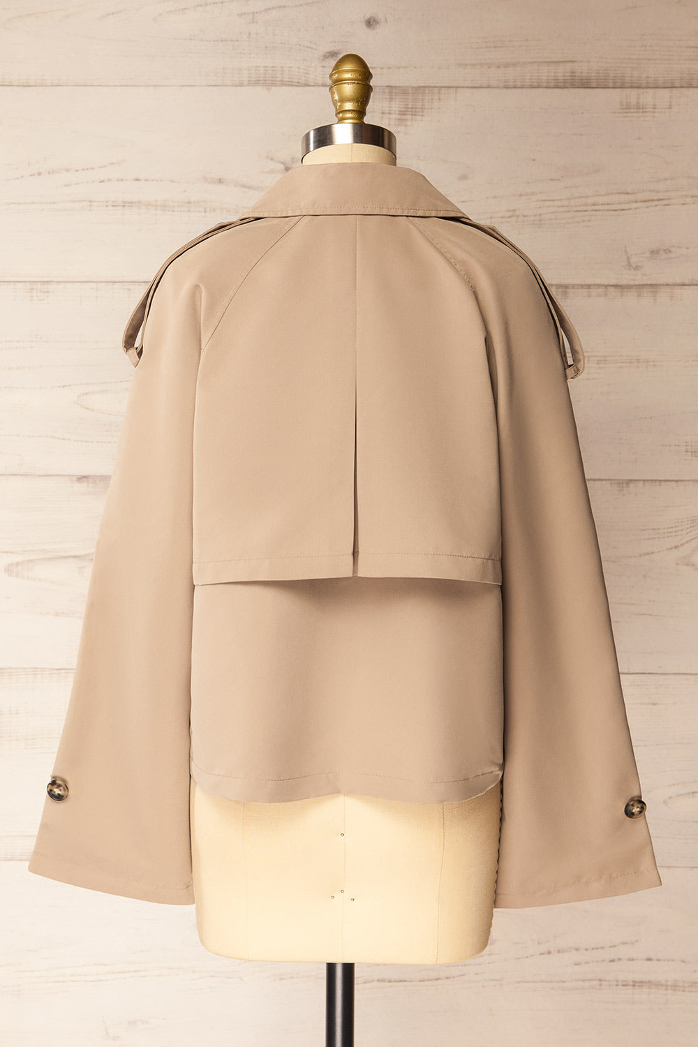 Manduria Short Trench Coat | La petite garçonne back view