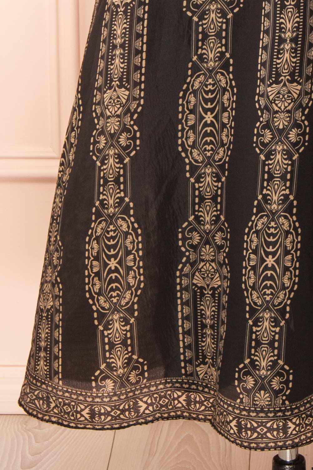 Marcie Midi Dress with Puffs Sleeves | Boutique 1861 bottom