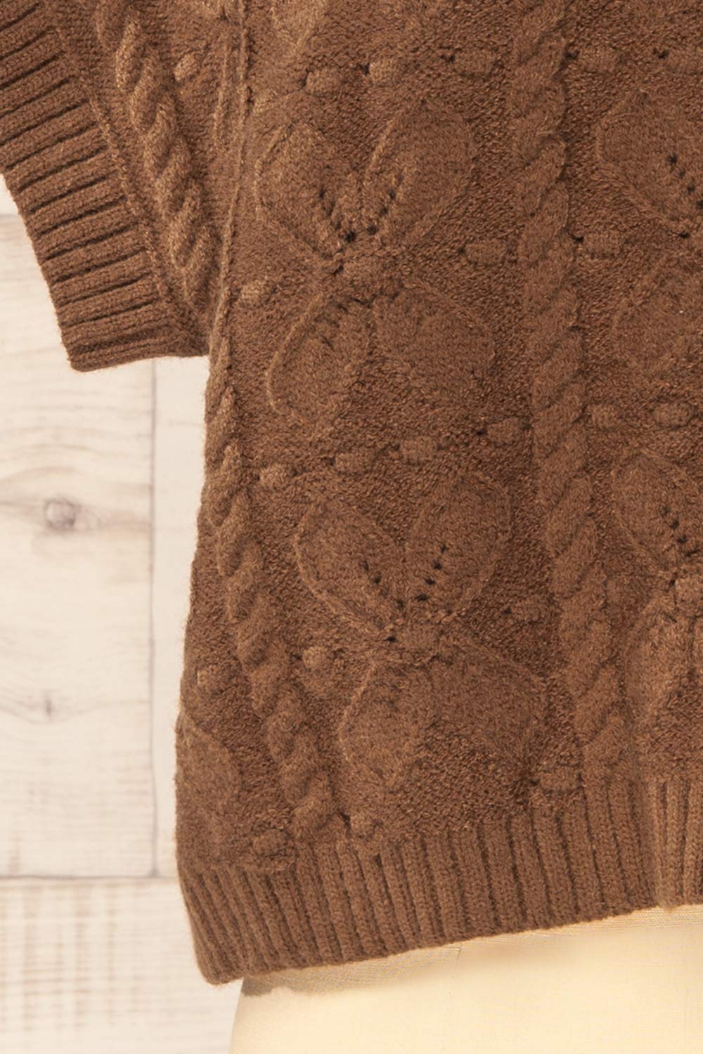 Mareeba Brown Oversized Knit Vest | La petite garçonne bottom
