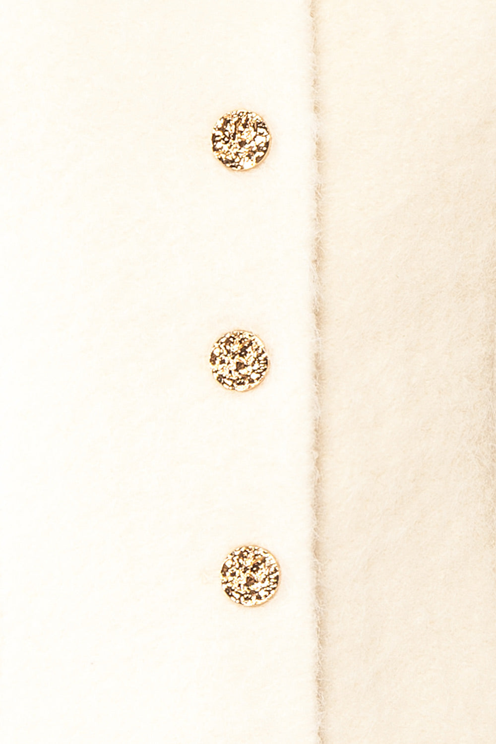 Mariama Fuzzy White Jacket with Squared Neckline | Boutique 1861 fabric