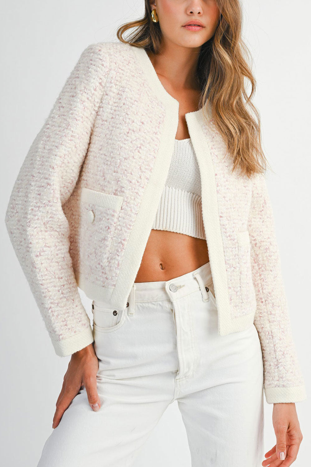 Marietou Knitted Preppy Jacket | Boutique 1861 front model