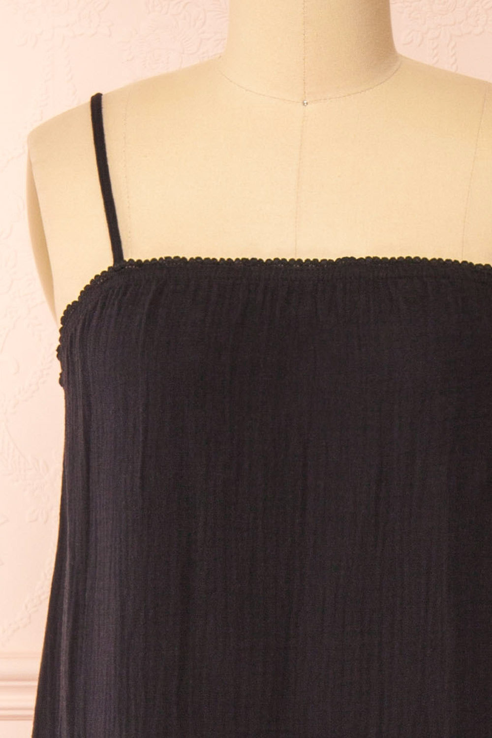 Marinet Black Long Loose-Fitted Dress | Boutique 1861 front