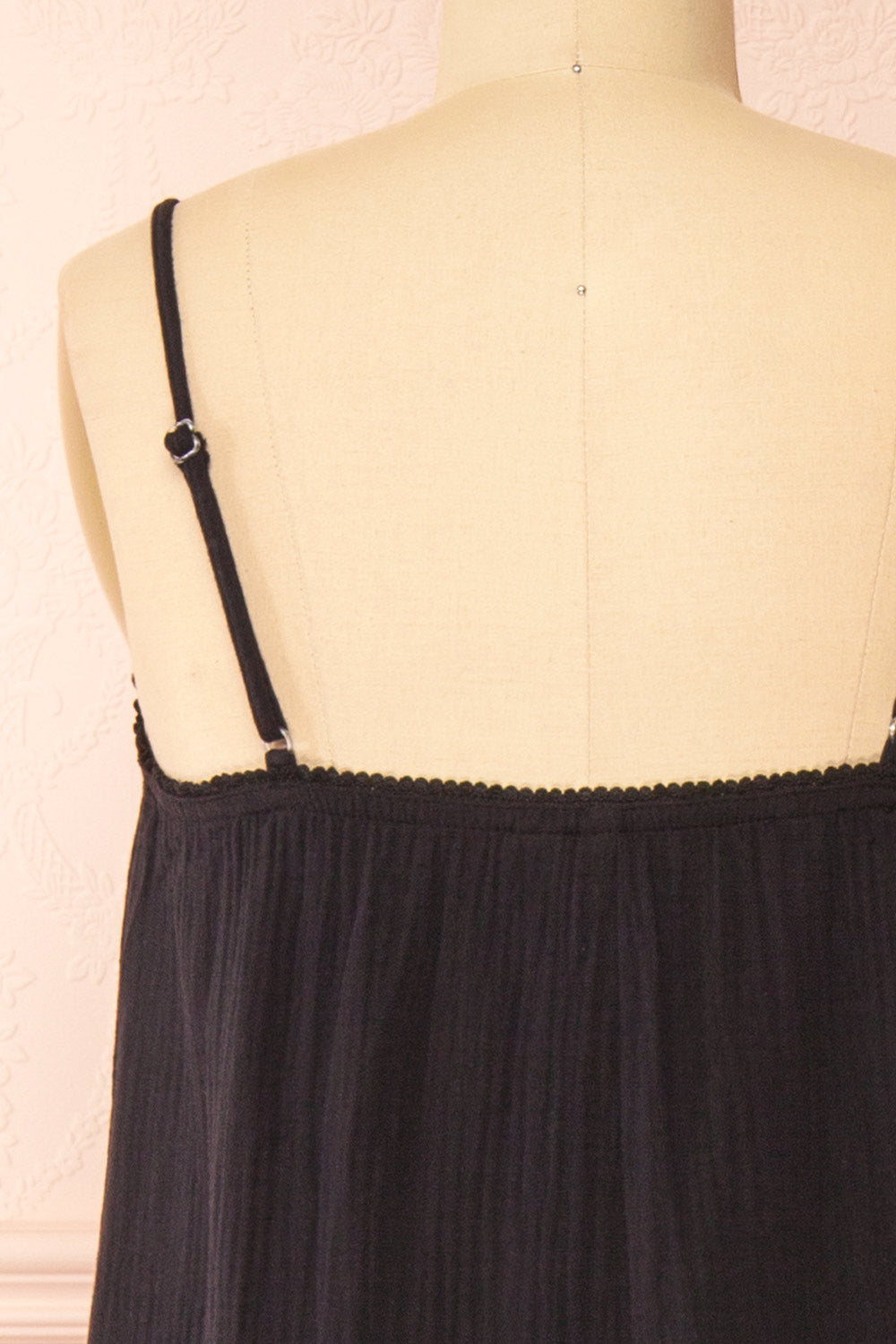 Marinet Black Long Loose-Fitted Dress | Boutique 1861 back