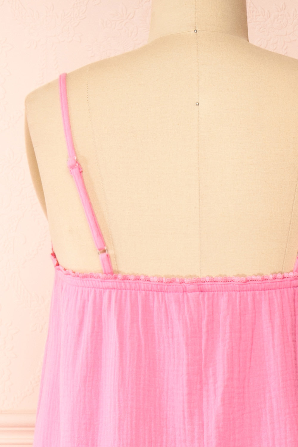 Marinet Pink Long Loose-Fitted Dress | Boutique 1861 back