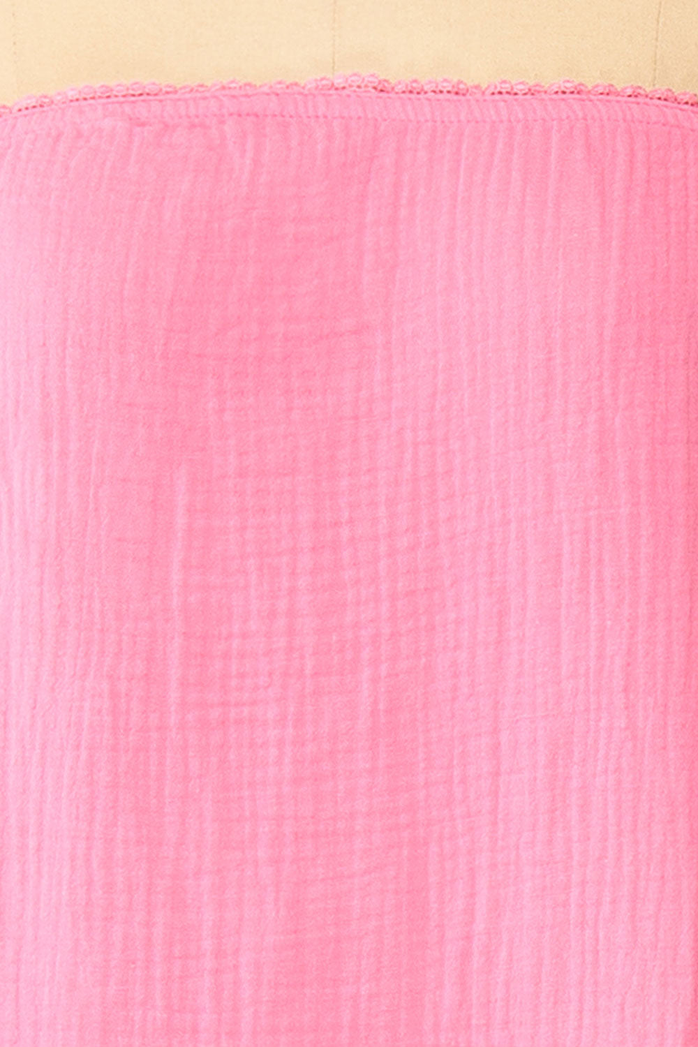 Marinet Pink Long Loose-Fitted Dress | Boutique 1861 fabric