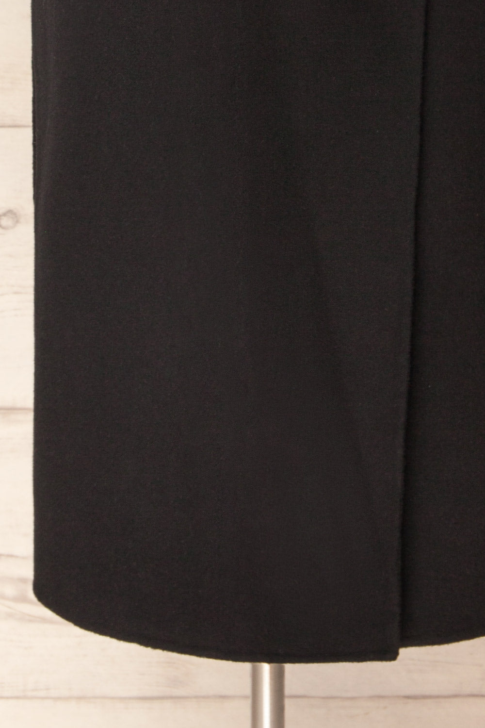 Marius Long Black Wool Coat | La petite garçonne bottom