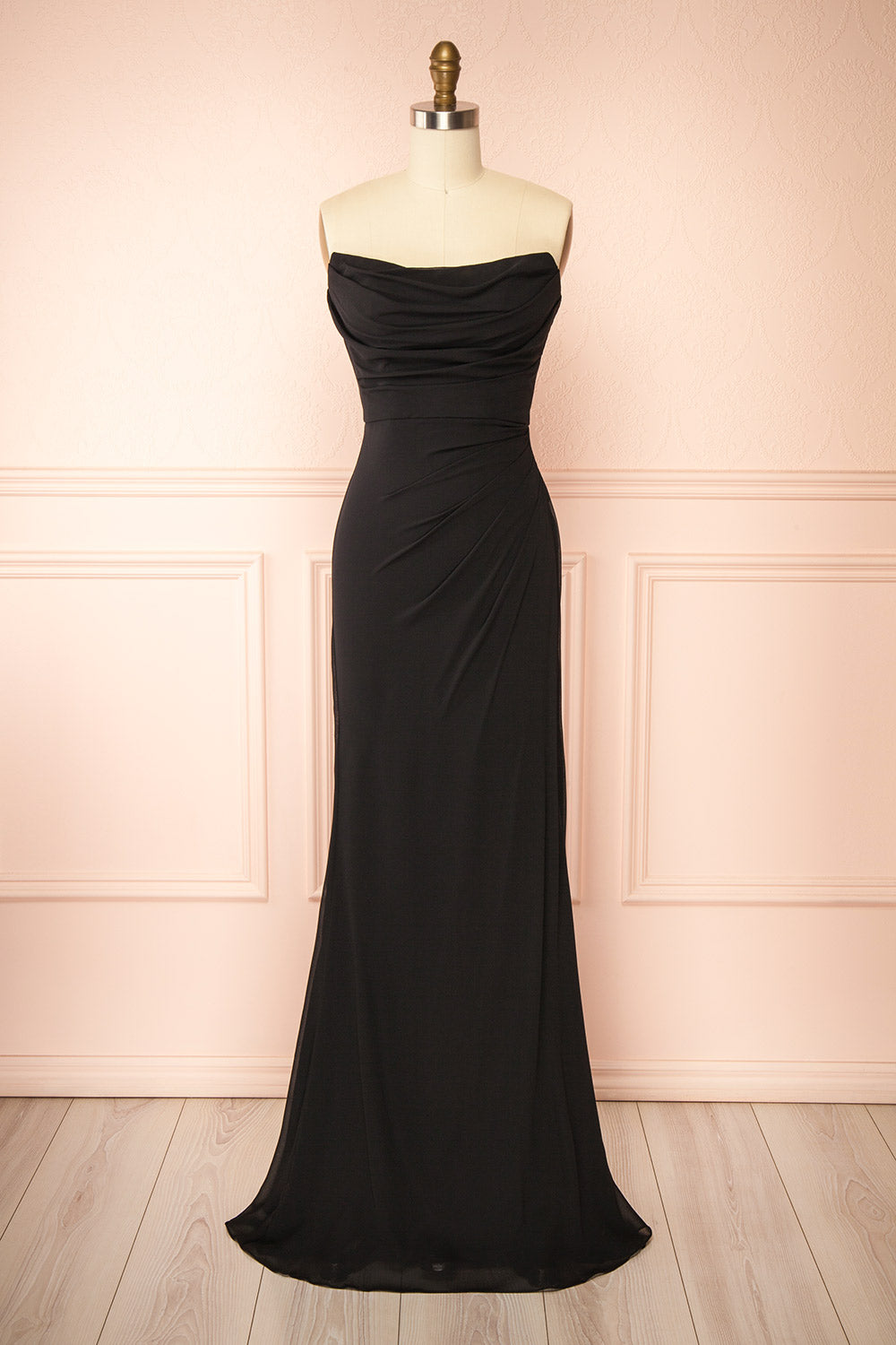 princess polly baby blue dress Black Coast Cold Shoulder Chiffon Drape Sleeve Maxi DressWith Embellished  Waistband