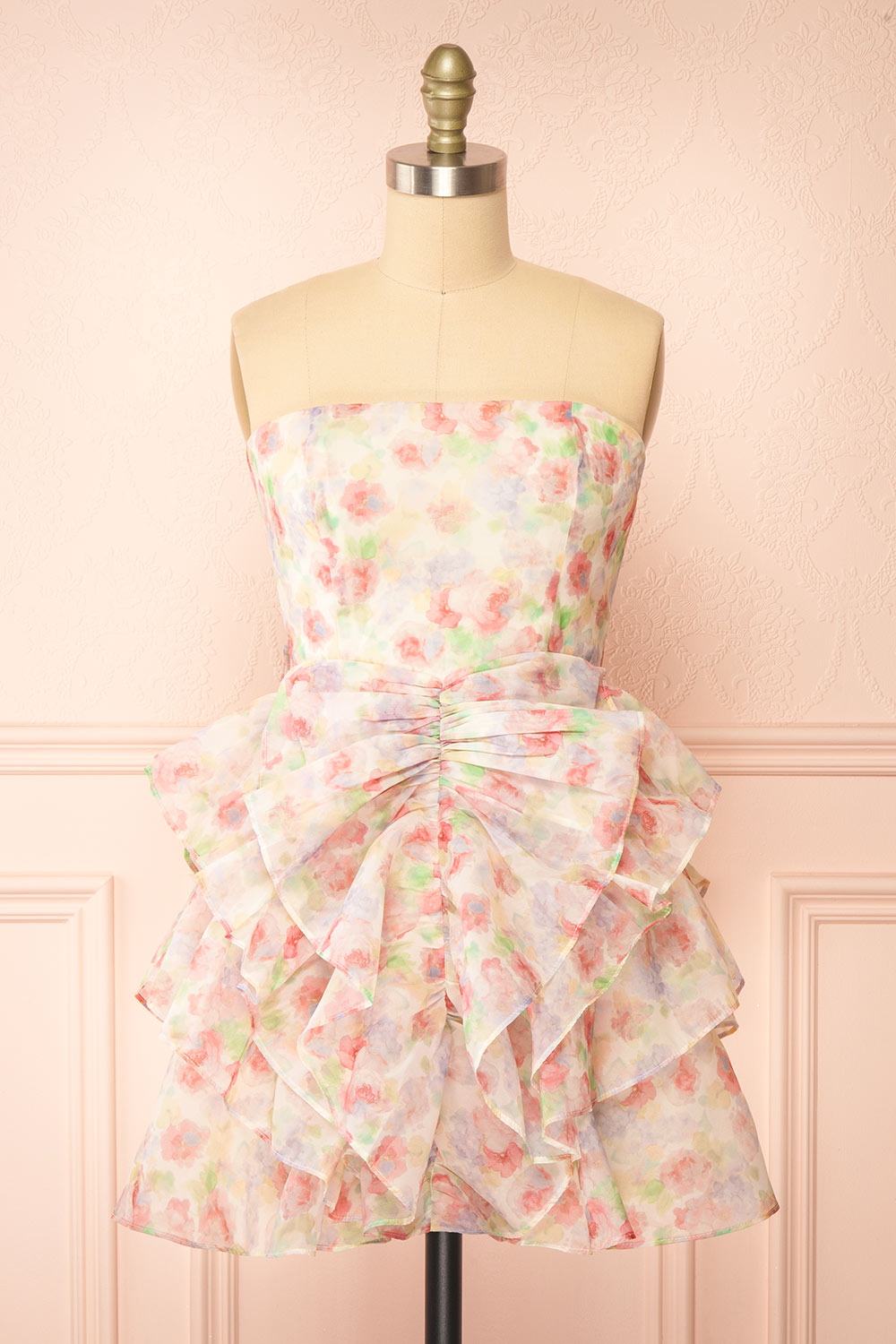 Mastuoka Strapless Ruffled Short Dress | Boutique 1861 Mastuoka Strapless Ruffled Short Dress | Boutique 1861