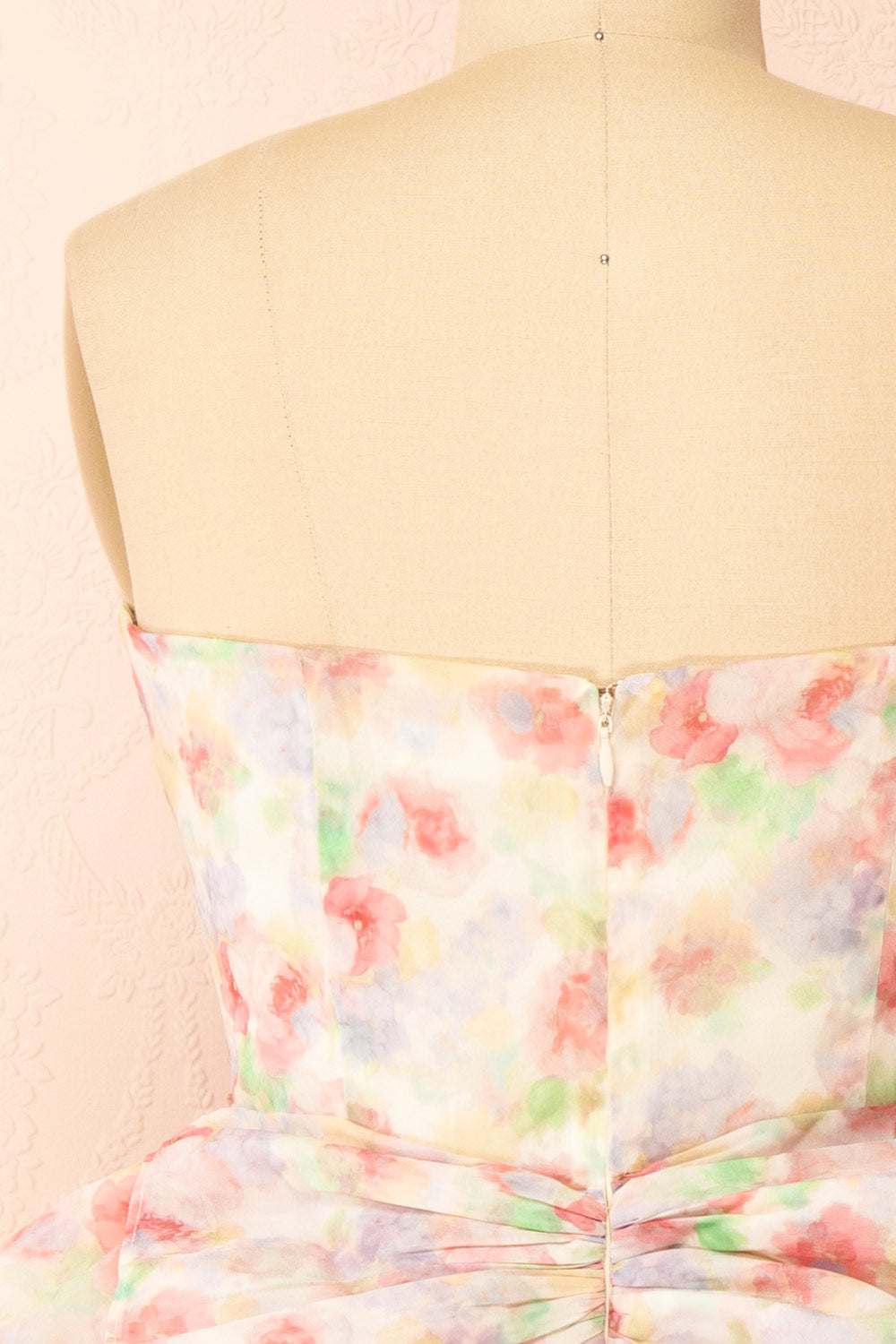 Mastuoka Strapless Ruffled Short Dress | Boutique 1861 back