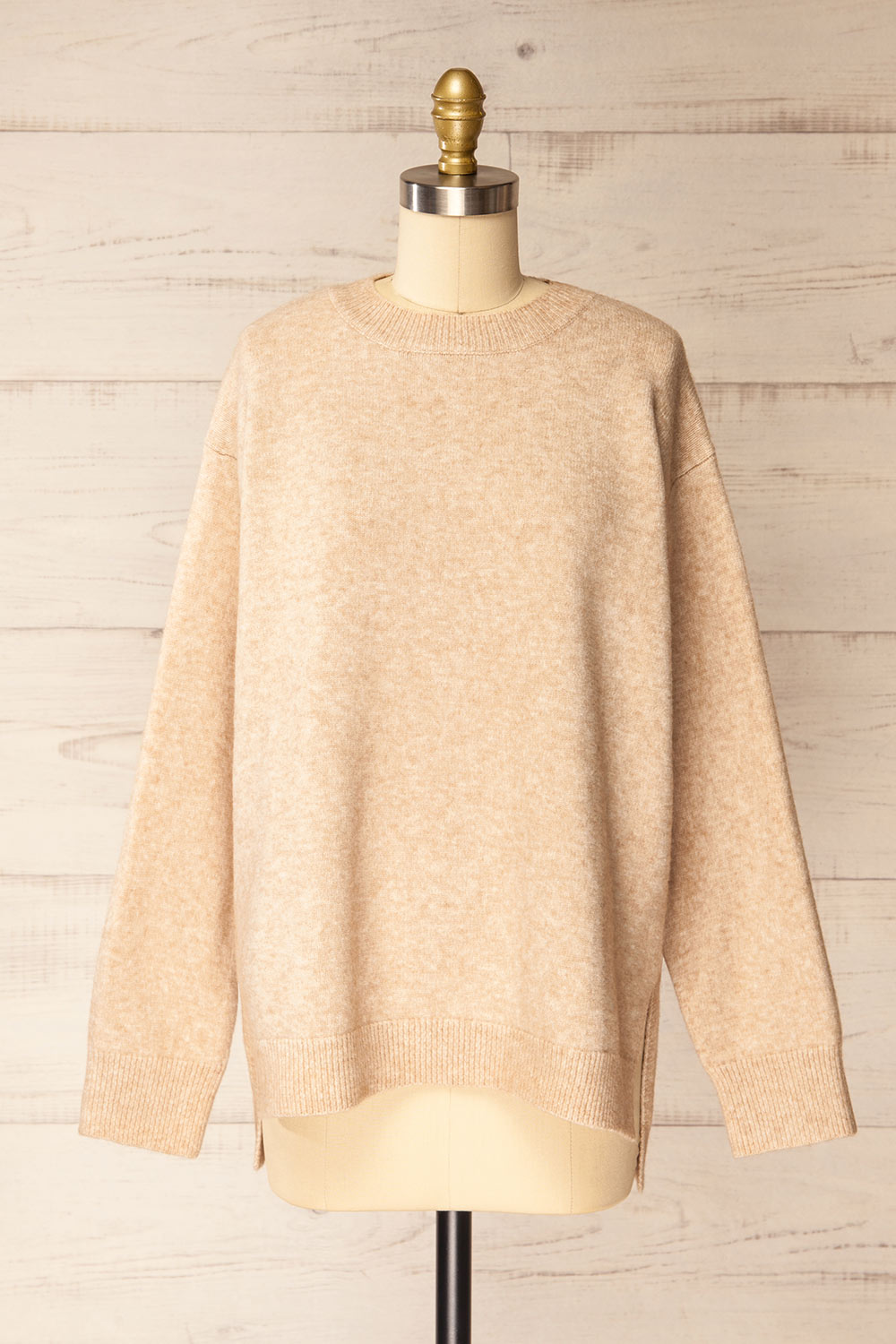 Matai Beige Oversized Loungewear Top La petite garçonne
