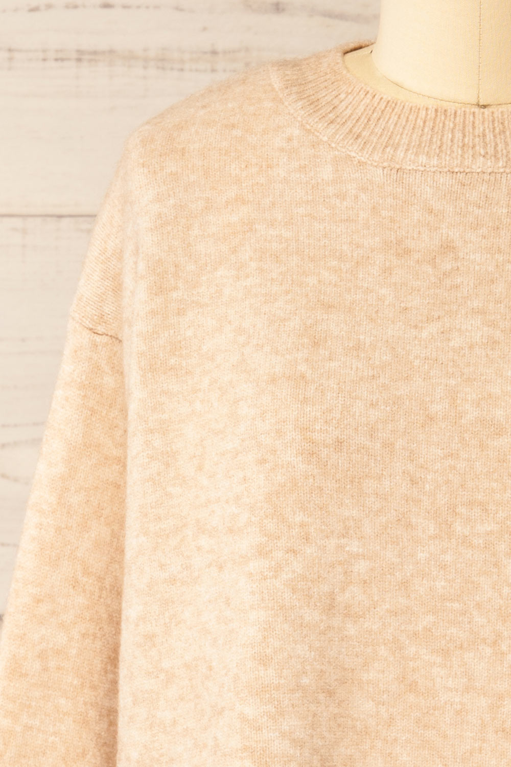 Matai Beige Oversized Loungewear Top | La petite garçonne front