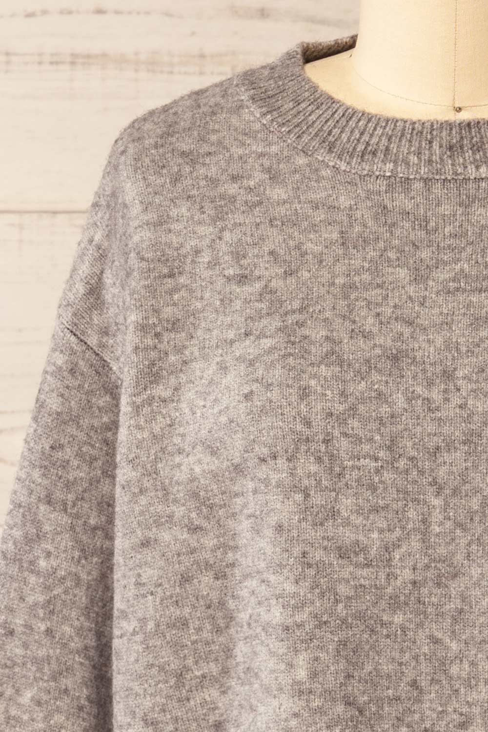 Matai Grey Oversized Loungewear Top | La petite garçonne front