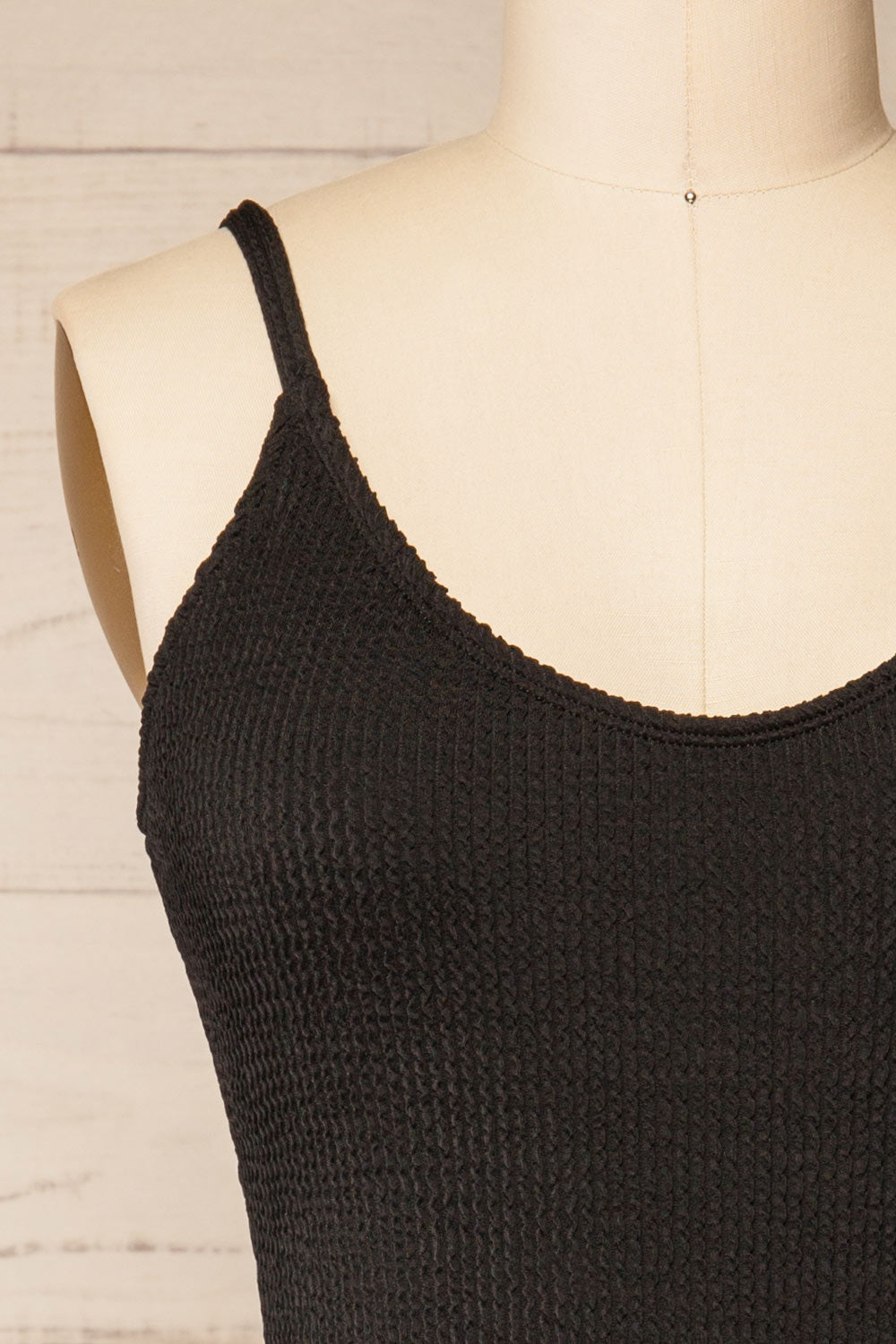 Maui Black Low Back One-piece Bathing Suit | La petite garçonne front